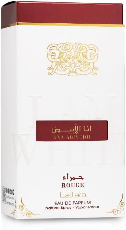 Lattafa Ana Abiyedh Rouge for Unisex Eau de Parfum Spray, 2 Ounce - Which Mark