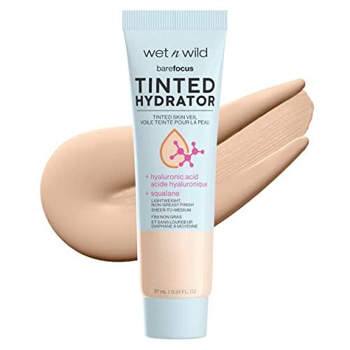 wet n wild Bare Focus Tinted Hydrator Matte Natural Finish, Oil-Free Tinted Face Moisturizer Makeup, Hyaluronic Acid, Squalane, Sheer To Medium Coverage – Light Medium - Which Mark