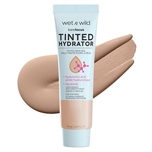 wet n wild Bare Focus Tinted Hydrator Matte Natural Finish, Oil-Free Tinted Face Moisturizer Makeup, Hyaluronic Acid, Squalane, Sheer To Medium Coverage – Light Medium - Which Mark
