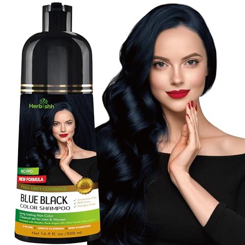 Herbishh Color Shampoo for Gray Hair – Colors in Minutes – Lasts Up To 2-3 Weeks – 500 mL - Hair Dye Shampoo Conditioner 3-In-1 Color – | Herbishh (Dark Brown) - Which Mark
