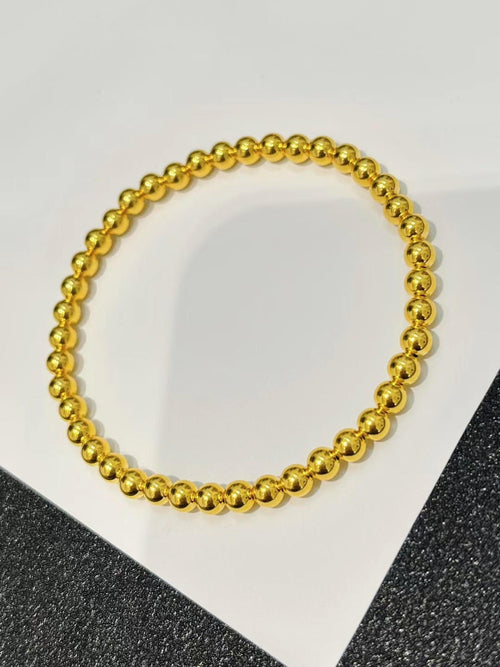 Bead Bead Hand String 999 Full Gold Material 5D Cyanide Free - Which Mark