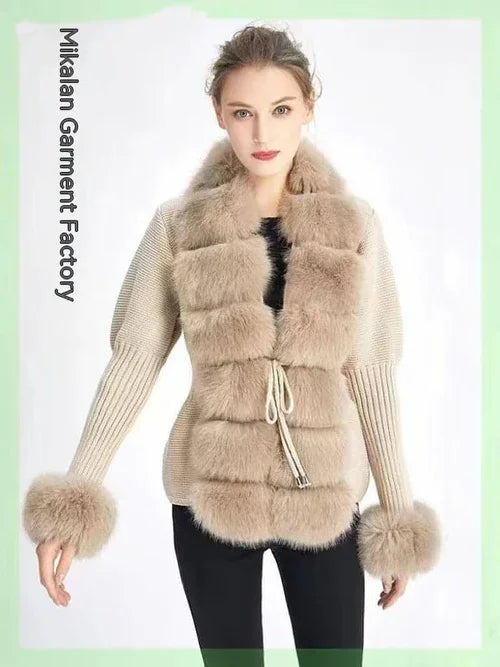 Placket Cuff Detachable Women's Jacket - Which Mark