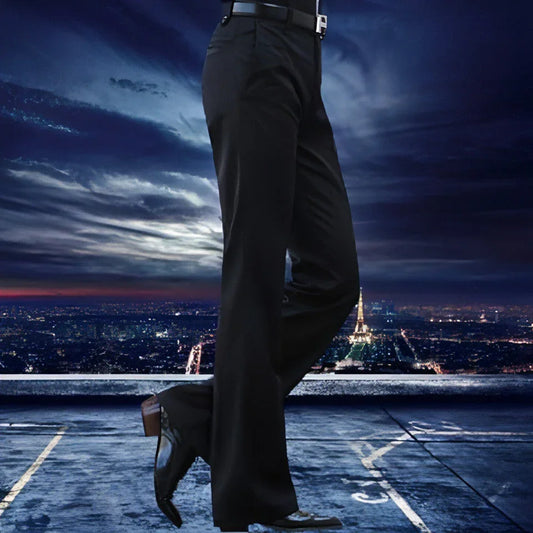 Men's Casual Business Straight Suit Pants (Jeans & Pants) - Which Mark