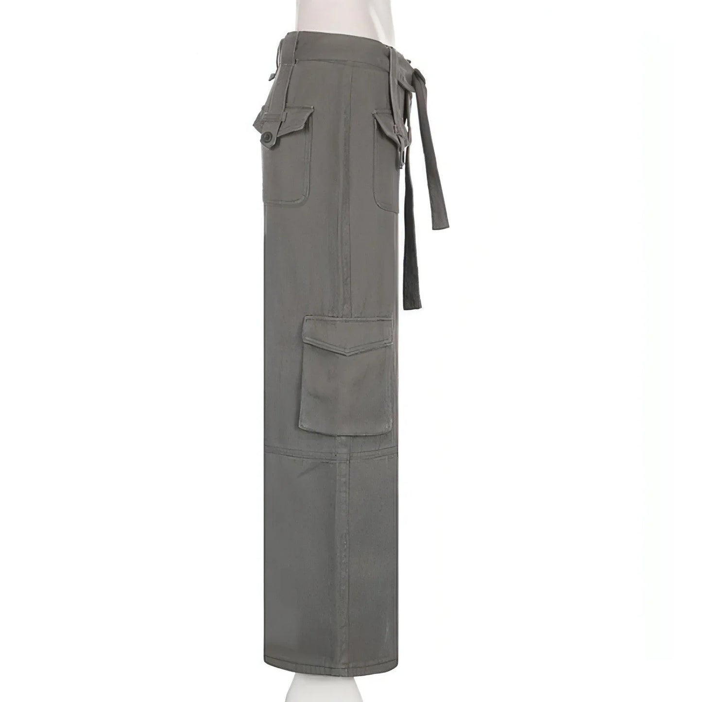 Vintage Multi Pocket Belt Casual Workwear Jeans Women - Which Mark