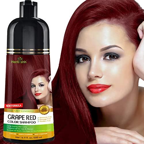 Herbishh Color Shampoo for Gray Hair – Colors in Minutes – Lasts Up To 2-3 Weeks – 500 mL - Hair Dye Shampoo Conditioner 3-In-1 Color – | Herbishh (Dark Brown) - Which Mark