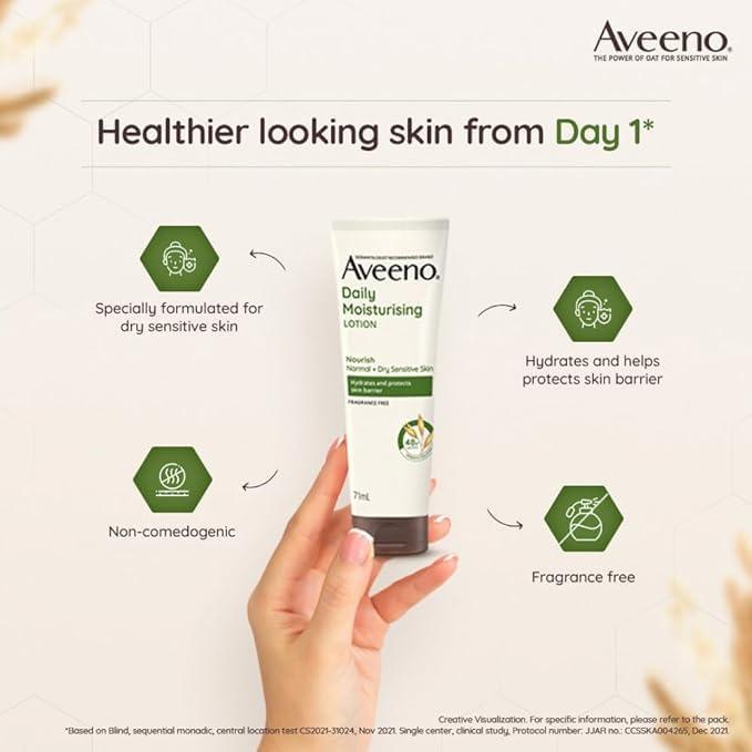 Aveeno Daily Moisturizing Lotion for Dry Skin, 71ml (Packaging May Vary) - Which Mark