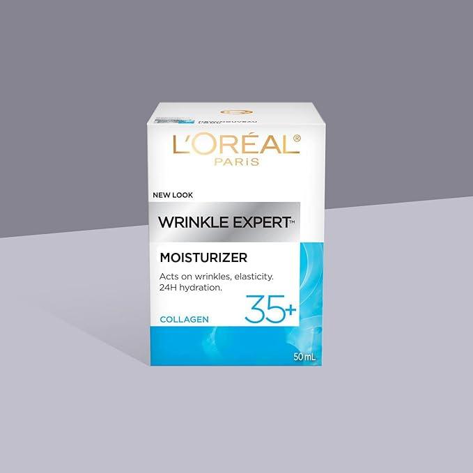 L’Oréal Paris Wrinkle Expert 35+ Anti Aging Day & Night Moisturizing Cream, With Collagen to Reduce the Look of Wrinkles, Provides 24HR Hydration, 50mL - Which Mark