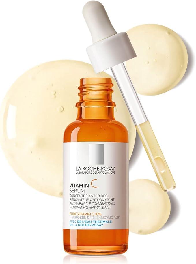 La Roche-Posay 10% Pure Vitamin C Serum for Face with Hyaluronic Acid & Salicylic Acid. Anti Aging Serum for Wrinkles, lack of Radiance & Uneven Skin Tone to Brighten & Smooth. Sensitive Skin, 30ml - Which Mark