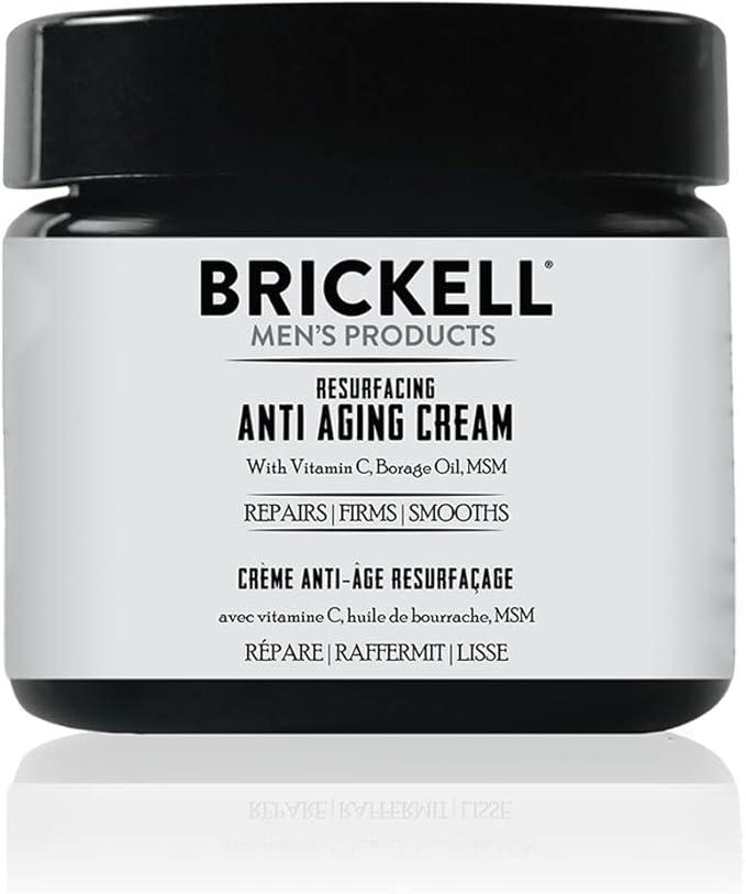 Brickell Men's Products Resurfacing Anti-Aging Cream For Men, Natural and Organic Vitamin C Cream, 2 Ounce, Unscented - Which Mark