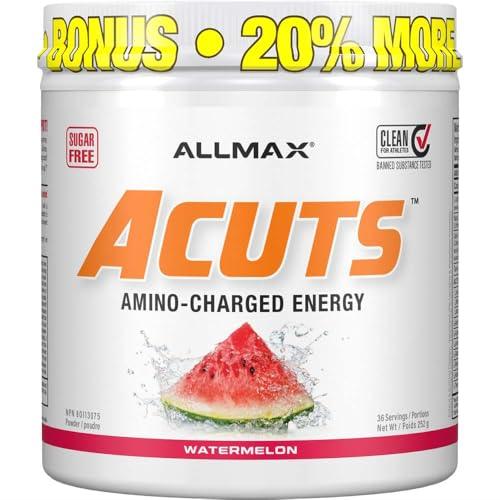 ALLMAX Nutrition - AMINOCUTS (A:CUTS) - Weight-Management BCAA (L-Carnitine + Taurine + Green Coffee) - Watermelon - 252 Gram - 36 Servings - Which Mark