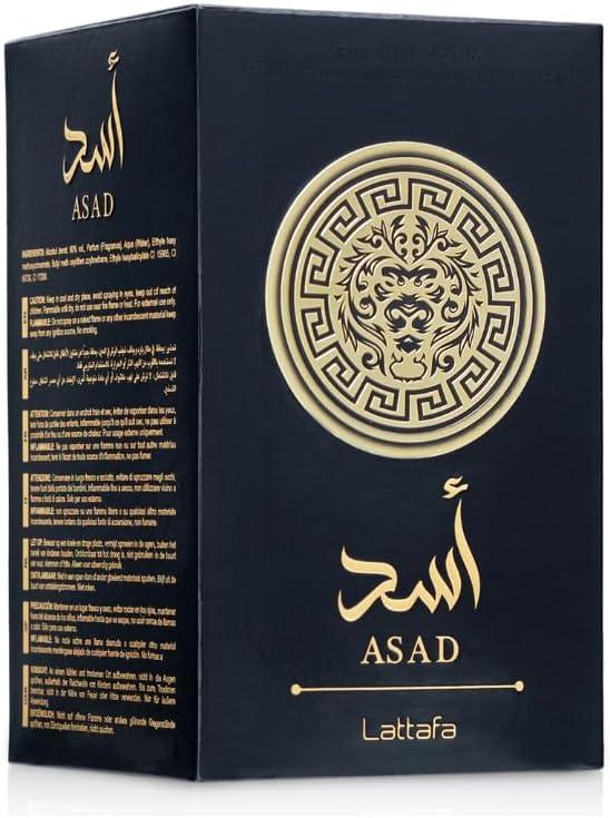 Lattafa Perfumes Asad for Unisex Eau de Parfum Spray, 3.4 Ounce - Which Mark