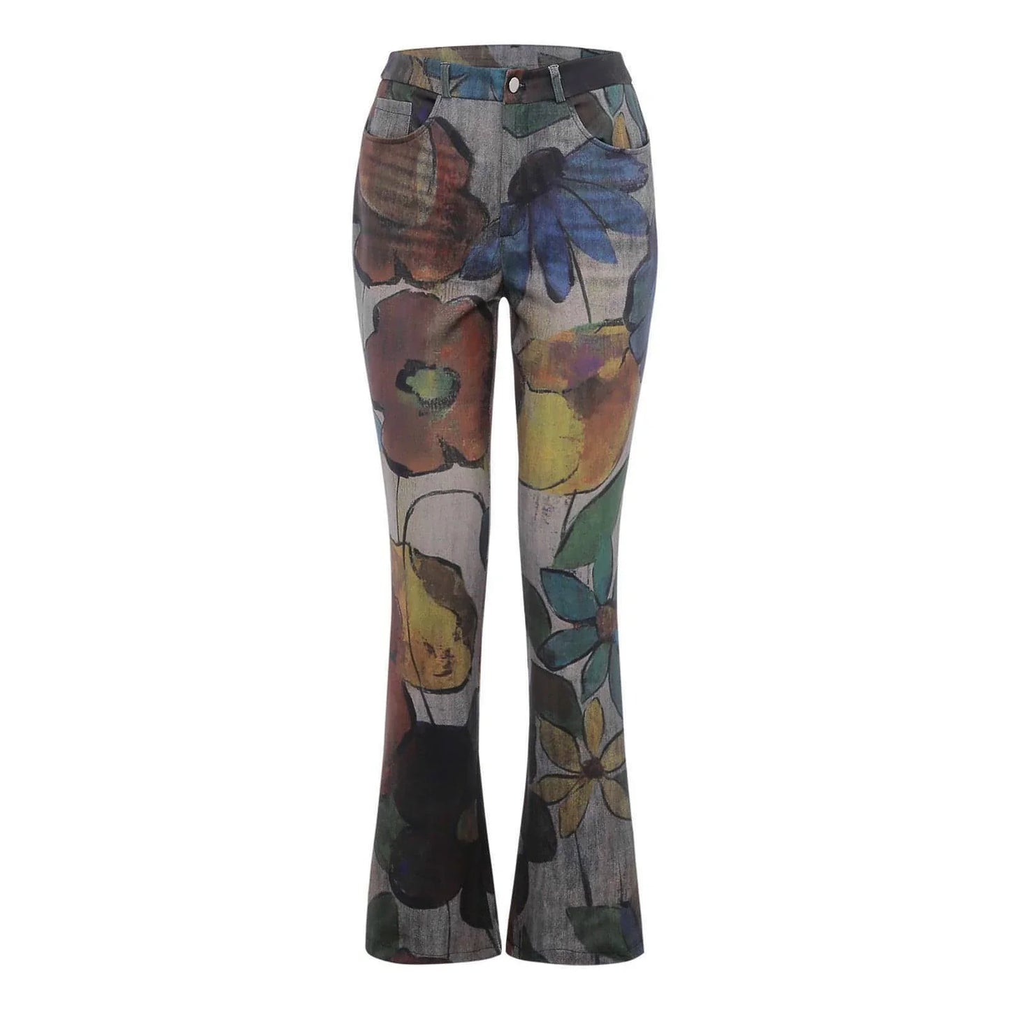 Women's Casual Pants Floral Thin Trousers - Which Mark