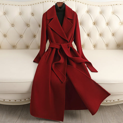 Autumn & Winter Temperament Korean Wool Coat for Women – Elegant & - Which Mark