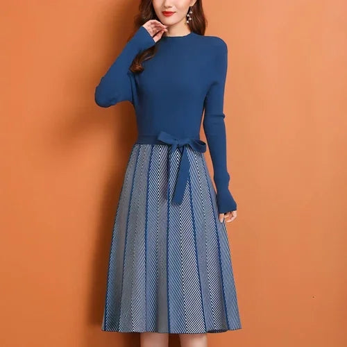 Sweater Skirt Inner Wear Base Temperament Long Women's Clothing Dress - Which Mark