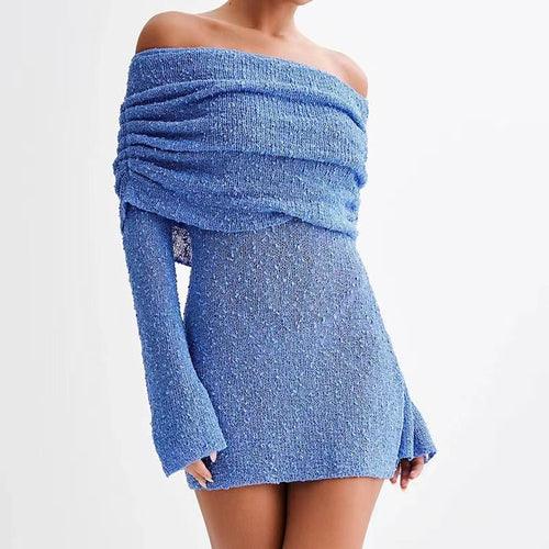 25 Edition – Off-Shoulder Knit Bodycon Dress - Which Mark