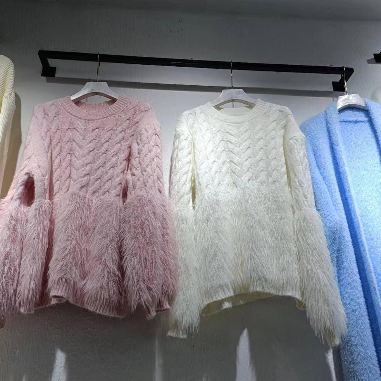 Cable-knit Sweater Women's Design Sense Loose - Which Mark