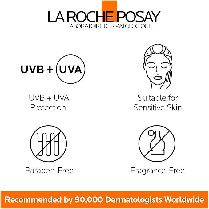 La Roche-Posay Face Sunscreen, Anthelios TINTED MINERAL Ultra-Fluid SPF 50 Lotion UVA-UVB Sun Protection, Titanium Dioxide, 100% Mineral Filter, Fragrance Free, Water Resistant. Travel Size, 50ML - Which Mark