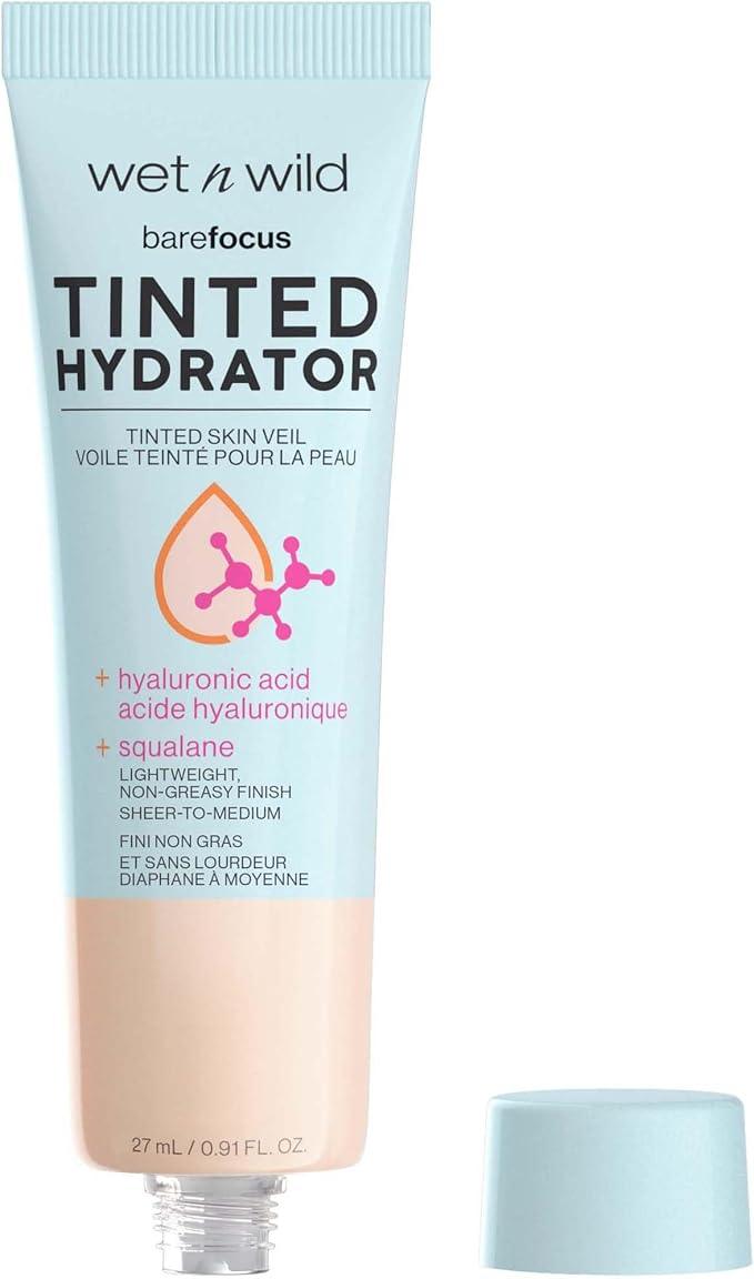 wet n wild Bare Focus Tinted Hydrator Matte Natural Finish, Oil-Free Tinted Face Moisturizer Makeup, Hyaluronic Acid, Squalane, Sheer To Medium Coverage – Light Medium - Which Mark