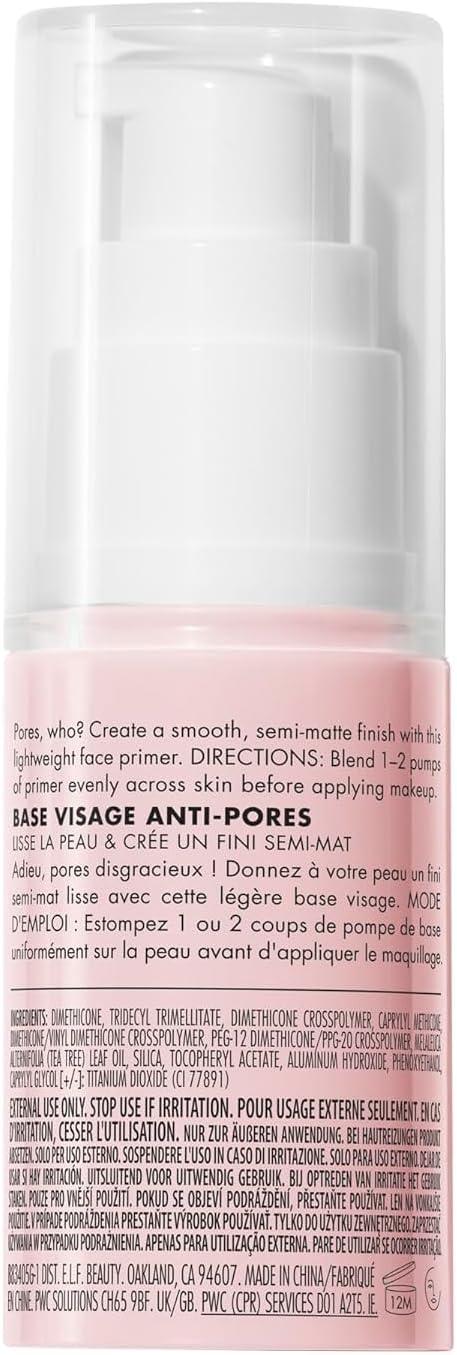 e.l.f. Poreless Face Primer. Makeup Primer For A Flawless, Smooth Canvas, Gives Makeup Lasting Power, Infused With Tea Tree - Which Mark