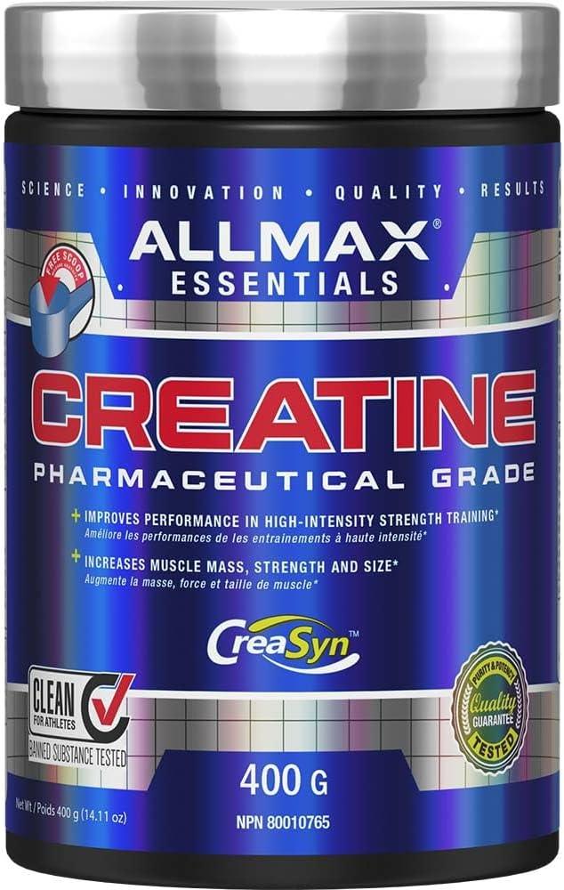ALLMAX Nutrition - Creatine Monohydrate, Micronized Creatine Powder for Strength and Muscle Recovery, Gluten Free & Fast Absorbing 400g - Which Mark