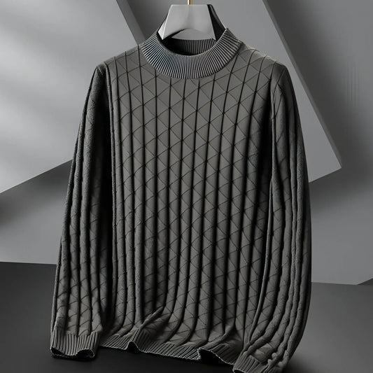Men's Plus Size Knitted Sweater - Which Mark