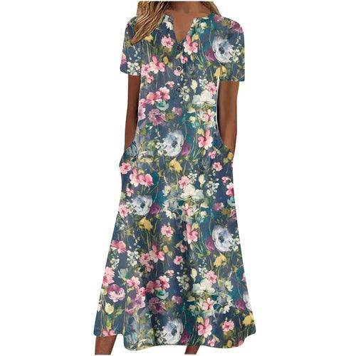 Women’s Summer Midi Dress – Casual, Light & Pocket-Ready - Which Mark