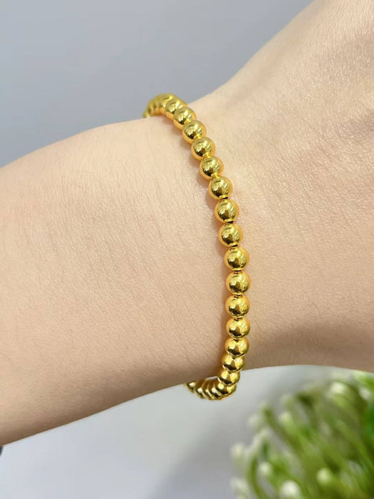 Bead Bead Hand String 999 Full Gold Material 5D Cyanide Free - Which Mark