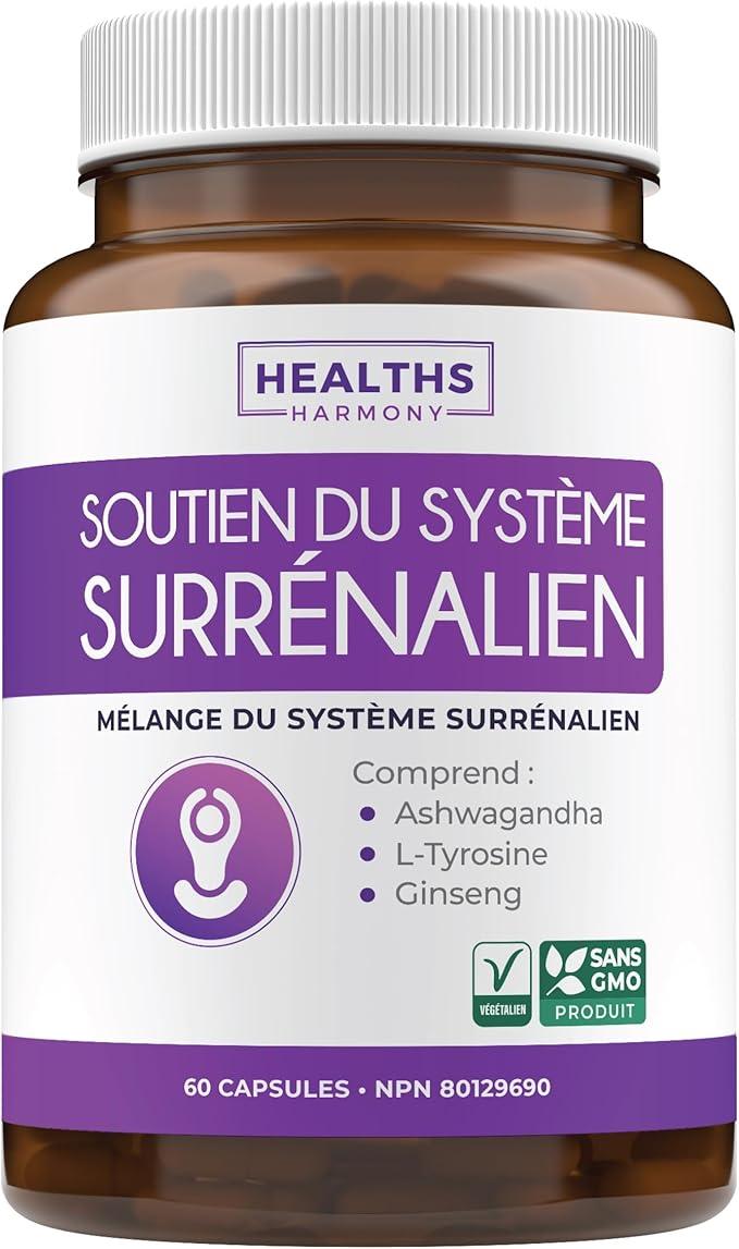 Adrenal System Support & Cortisol Manager (2 Month Supply) - Ashwagandha, Tyrosine & Ginseng for Cortisol Balance, Stress Resistance & Increased Energy Support - Adrenal Support Supplements - 60 Ct - Which Mark