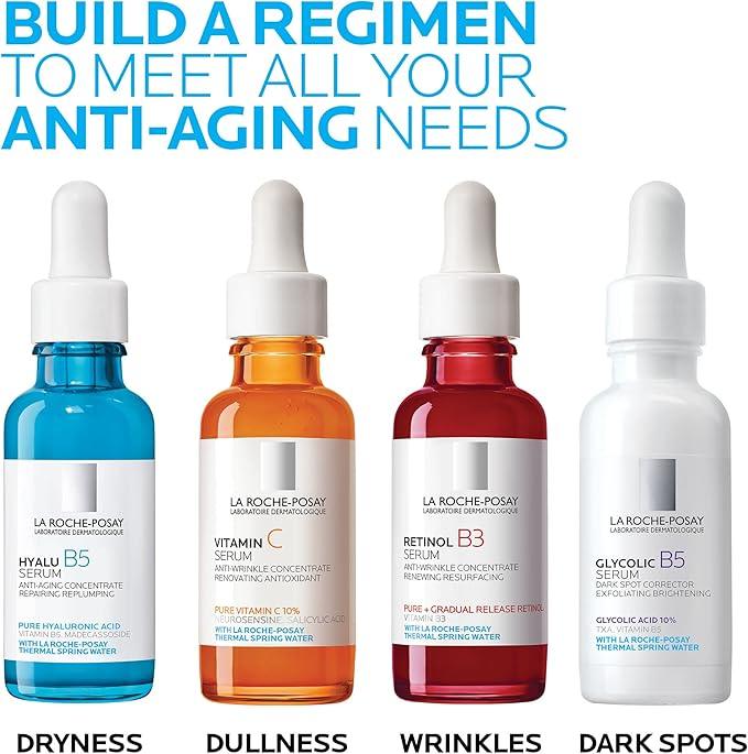 La Roche-Posay 10% Pure Vitamin C Serum for Face with Hyaluronic Acid & Salicylic Acid. Anti Aging Serum for Wrinkles, lack of Radiance & Uneven Skin Tone to Brighten & Smooth. Sensitive Skin, 30ml - Which Mark
