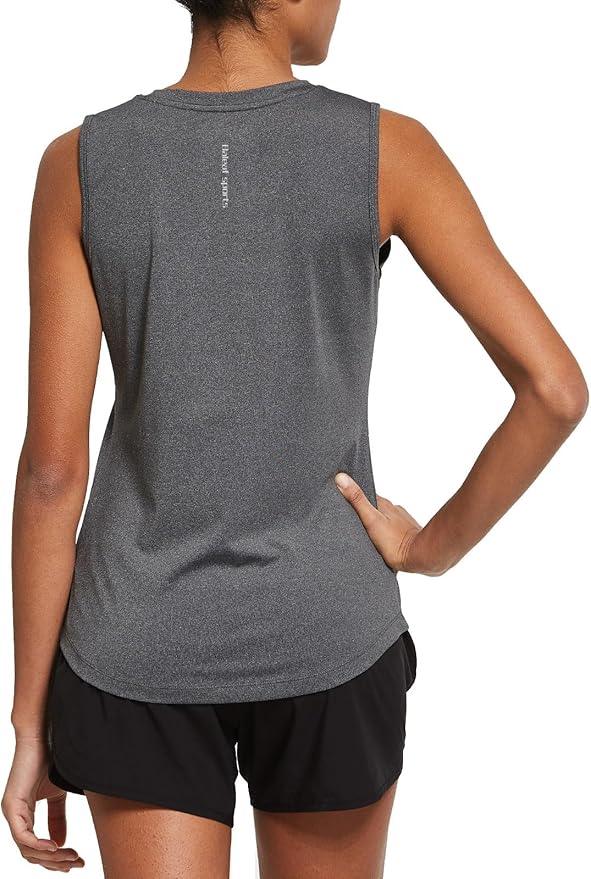 baleaf BALEFA Women's Workout Tank Tops Sleeveless Athletic Sport Shirts Gym Running Yoga Tops - Which Mark