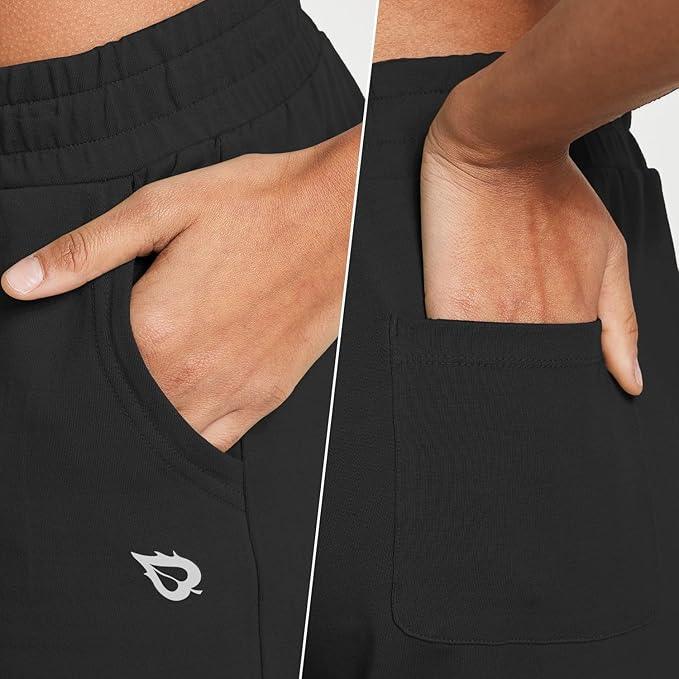 baleaf Jogging Pants for Women Cotton Sweatpants Track Sport Pants Sweat Athletic Casual Hiking Pockets - Which Mark