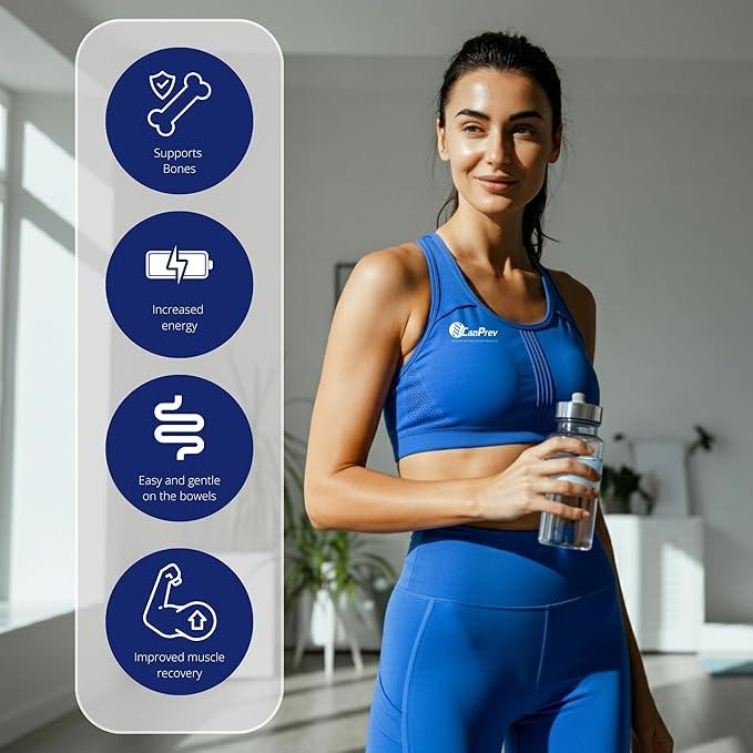 CanPrev Pure Magnesium Bisglycinate 200mg, Gentle, 240 V-Caps - Easily Absorbed, Gentle on the Stomach - Magnesium Bis-glycinate Supplement - Elemental Chelated Complex for Relaxation & Muscle Comfort - Which Mark