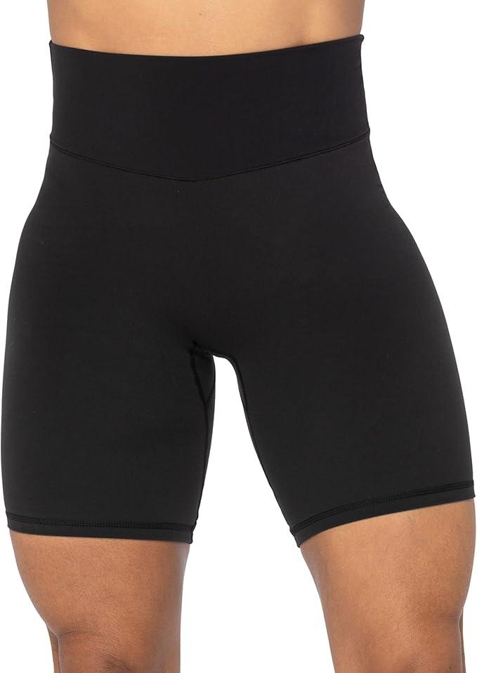 Sunzel High Waist Biker Shorts for Women No Front Seam Soft Yoga Workout Gym Bike Shorts Tummy Control Squat Proof - Which Mark