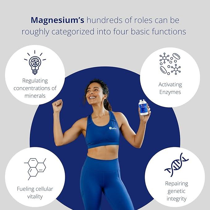 CanPrev Pure Magnesium Bisglycinate 200mg, Gentle, 240 V-Caps - Easily Absorbed, Gentle on the Stomach - Magnesium Bis-glycinate Supplement - Elemental Chelated Complex for Relaxation & Muscle Comfort - Which Mark