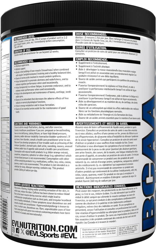 Ultimate BCAA Powder Workout Drink - Evlution Nutrition BCAA Pre Workout Powder for Long Lasting Energy and Mental Focus plus Post Workout Recovery & Muscle Protein Synthesis Support - Blue Raz - Which Mark