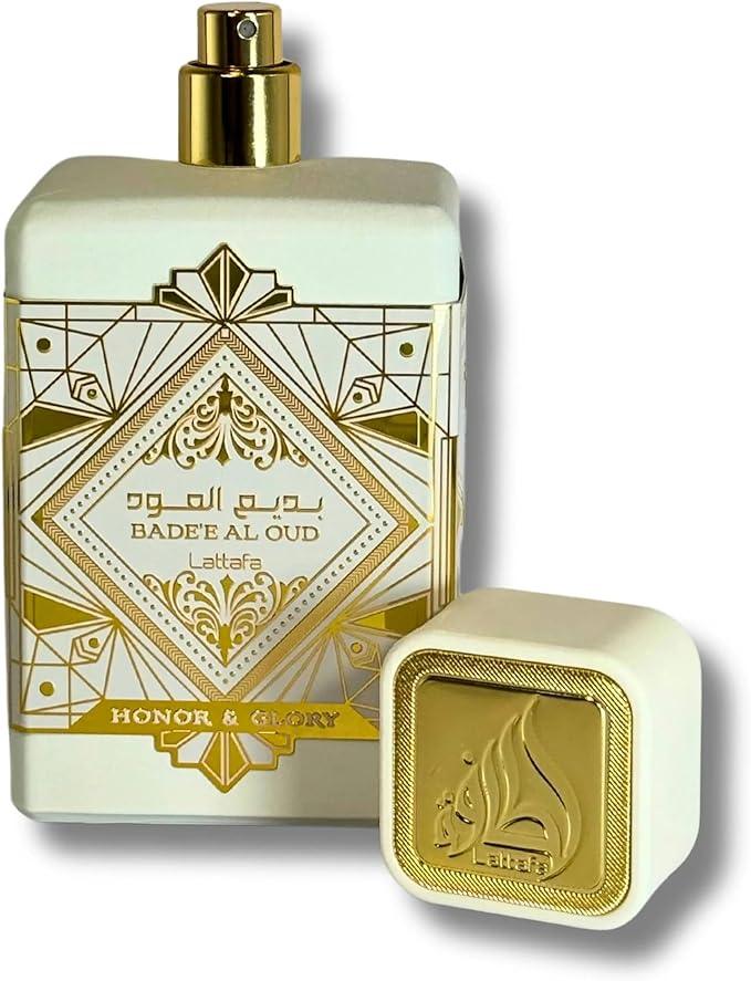 Lattafa Bade'e Al Oud Honor & Glory for Unisex Eau de parfum Spray, 3.4 Ounce - Which Mark