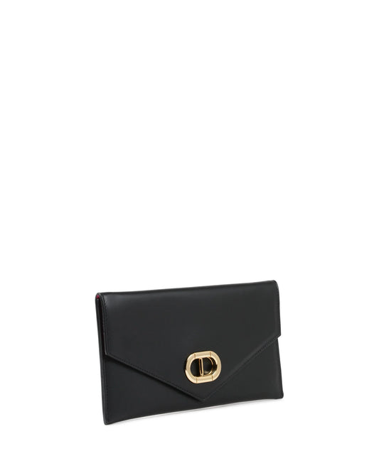 Leather Envelope Clutch Black - Which Mark