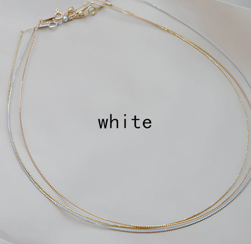 Collar Adjustment Chain 18K Gold Necklace Sleeve Chain Empty Holder - Which Mark