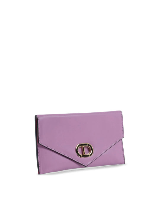 Leather Envelope Clutch Purple - Which Mark