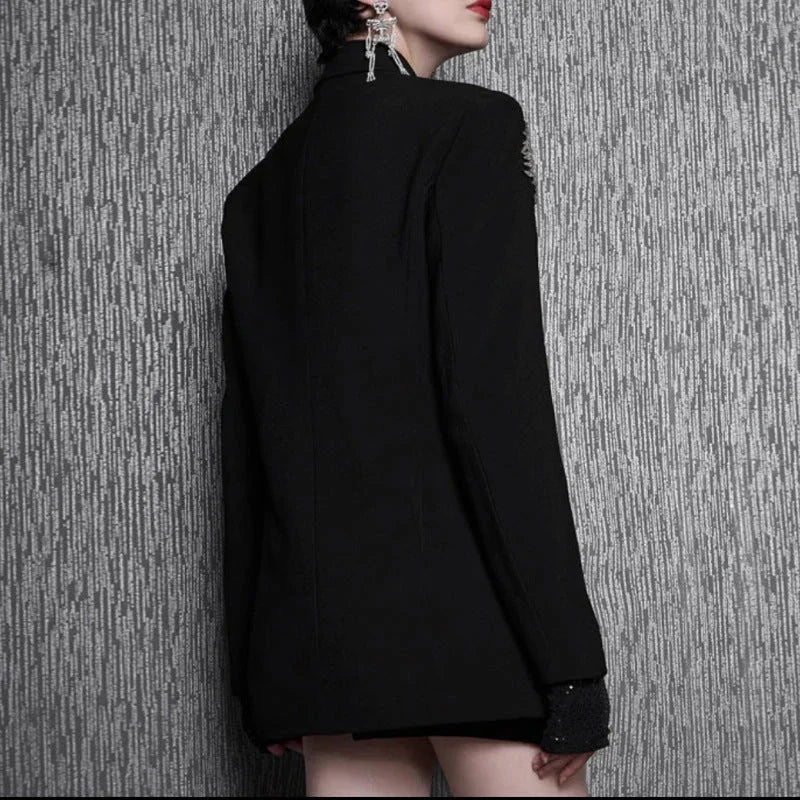 Women's Hand-stitched Floral Suit Jacket - Which Mark