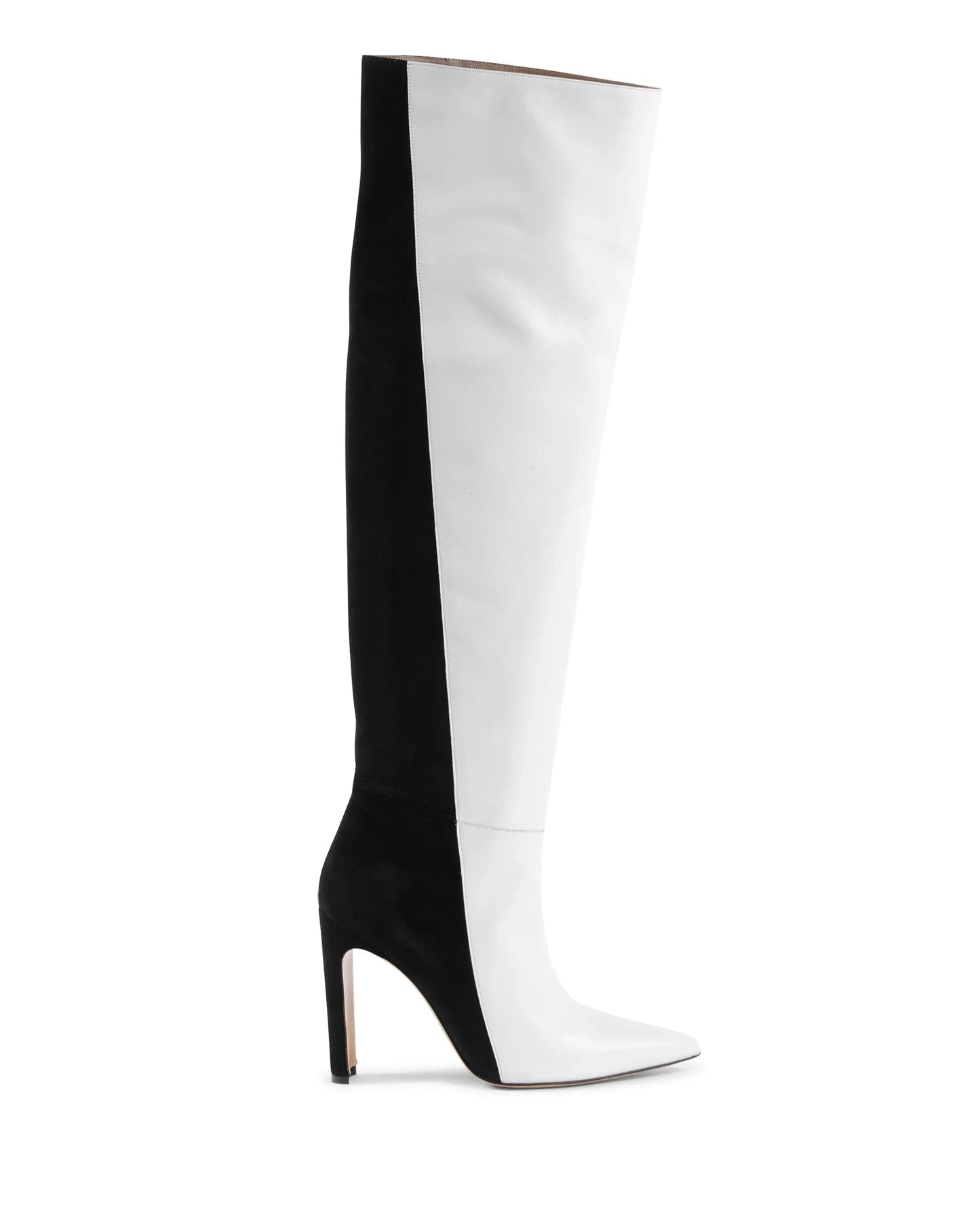 Alexandra - High Boot Black White - Which Mark