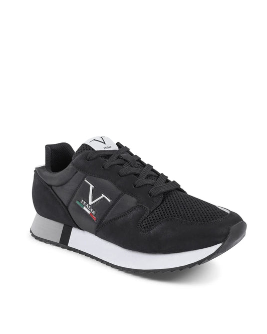 V Italia Mens Sneaker Black SNK 003 M BLACK - Which Mark