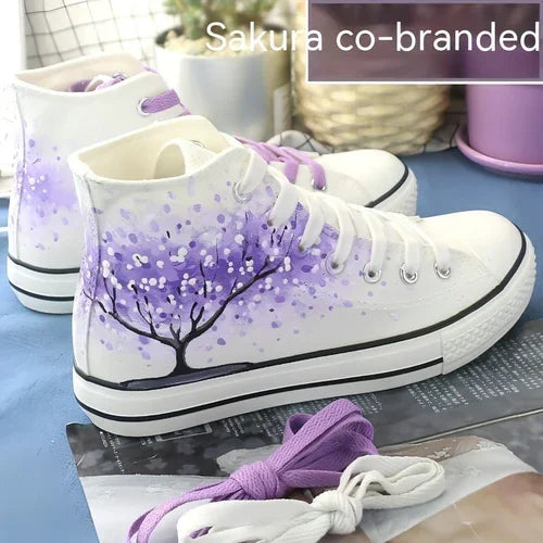 High Top Canvas Shoes For Summer And Autumn Women - Which Mark