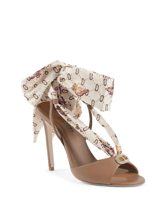Evelyn Silk Printed Heel - Which Mark