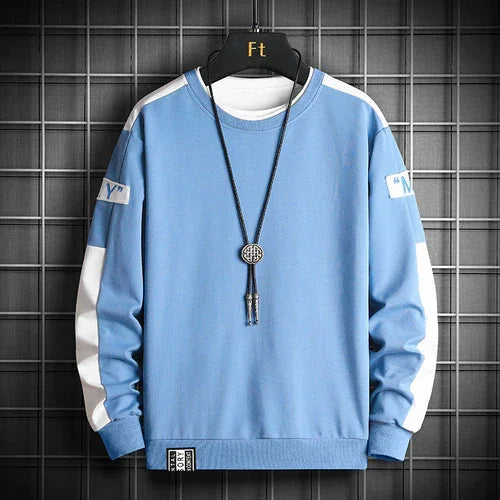 Men's Spring & Autumn Casual Sports Round Neck Sweater - Which Mark