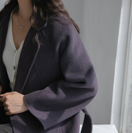 Autumn & Winter Temperament Korean Wool Coat for Women – Elegant & - Which Mark