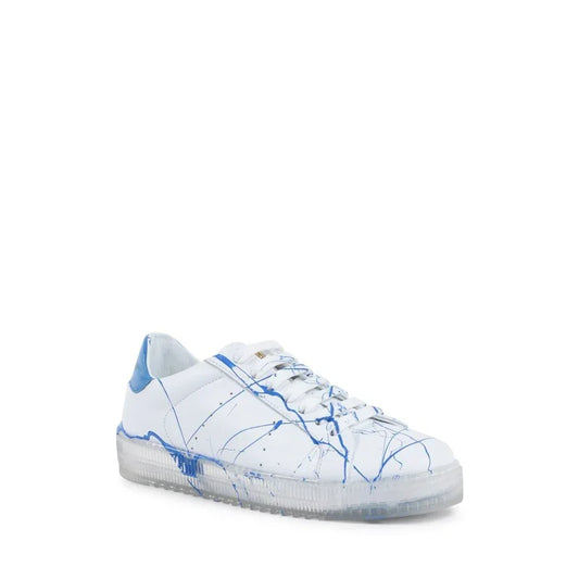 Splatter Sneaker - White Light Blue - Which Mark