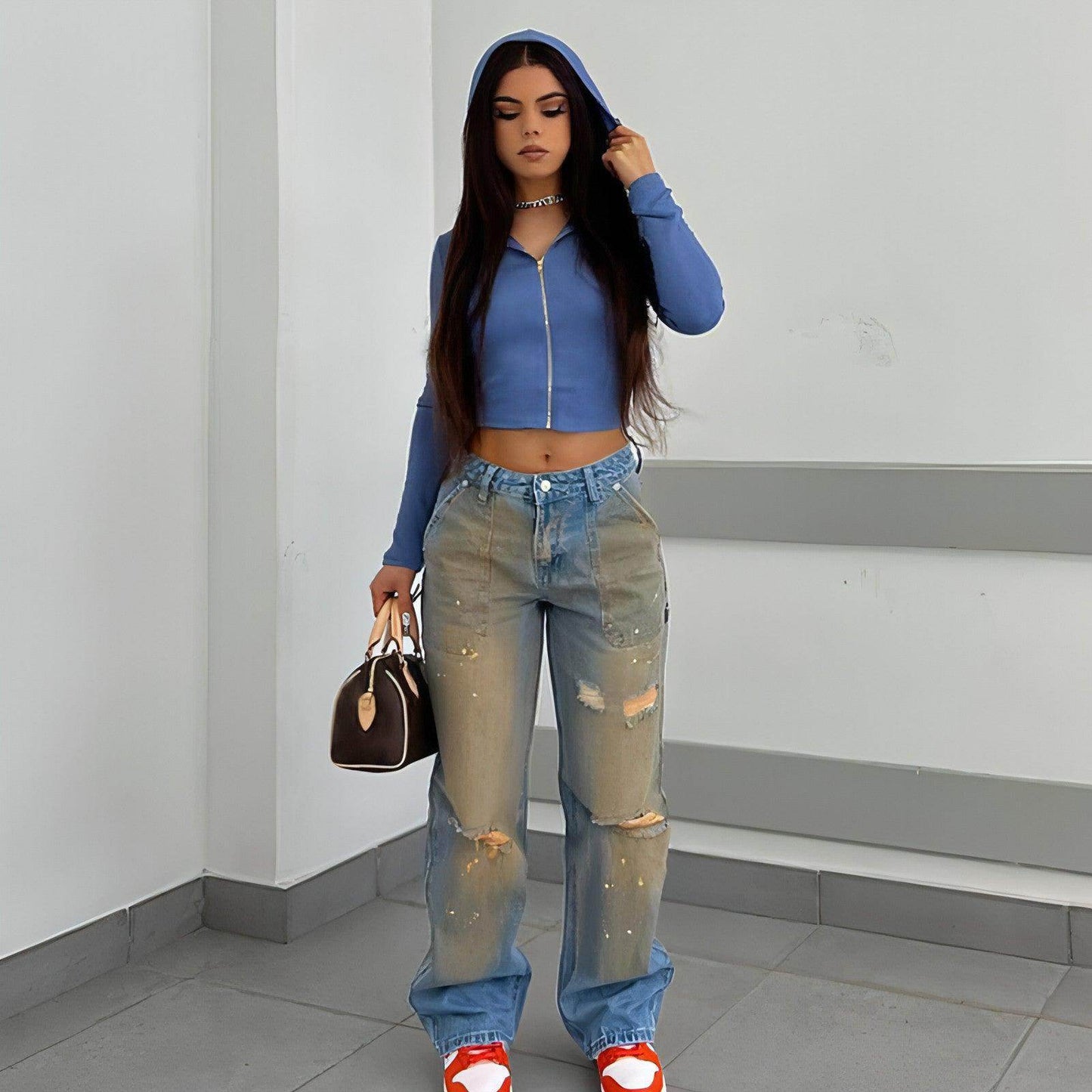 UrbanEase™ – Loose High Waist Street Jeans - Which Mark