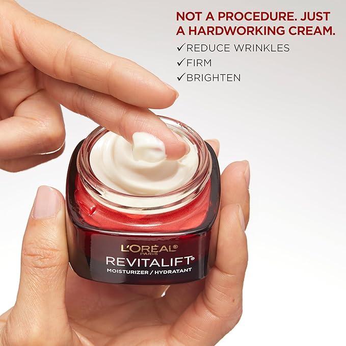 L'Oréal Paris Day Cream, Reduces Look of Wrinkles & Firms Skin, with Pro-Retinol, Vitamin C & Hyaluronic Acid, Revitalift Triple Power LZR, 50ml - Which Mark