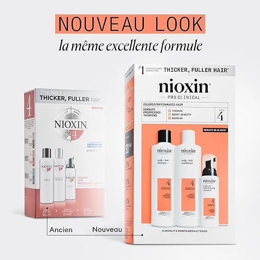 Nioxin Scalp + Hair Thickening System Kits | For Natural, Colored, & Damaged Hair with Light to Progressed Thinning | Strengthen & Boost Hair Density with Niacinamide & Biotin | 3 Month Supply - Which Mark